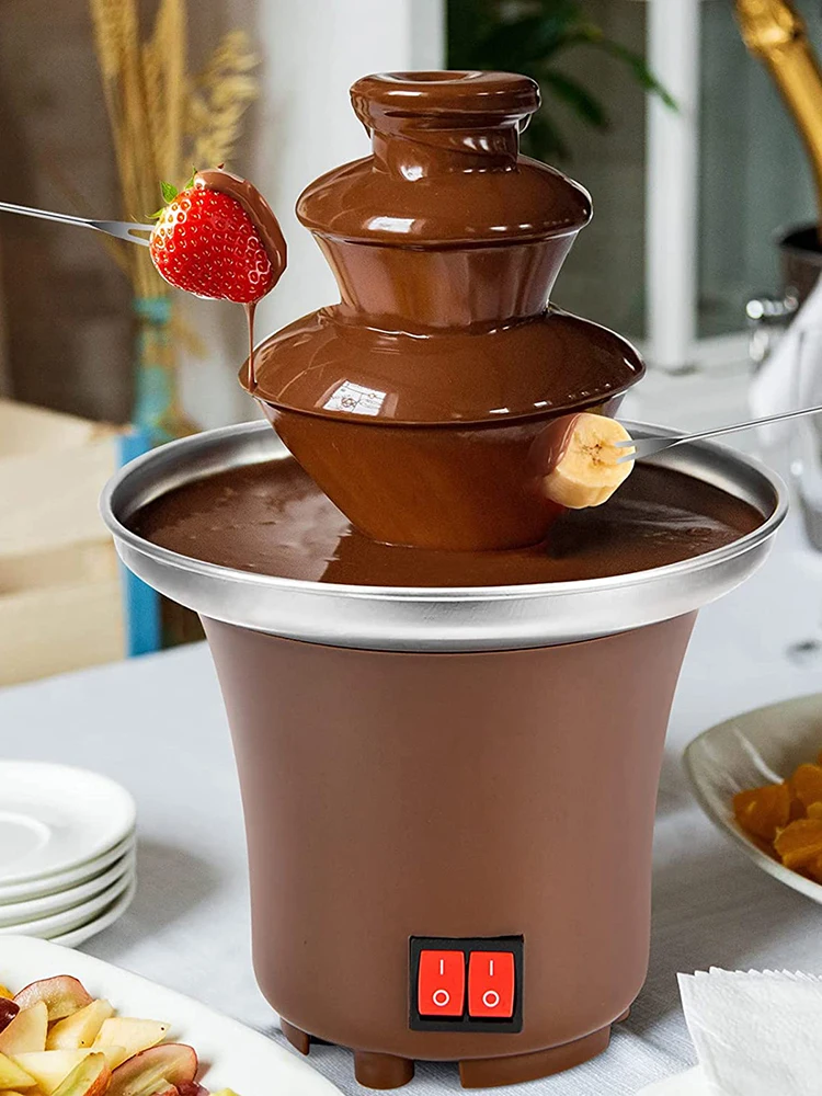 Шоколадный фонтан фондю Chocolate Fondue Fountain Mini