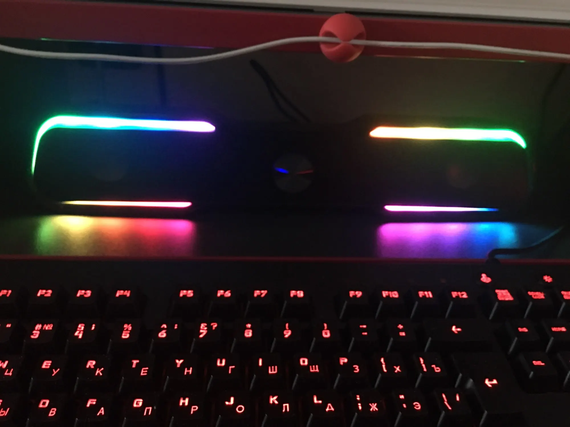 Колонки с RGB подсветкой для компьютера