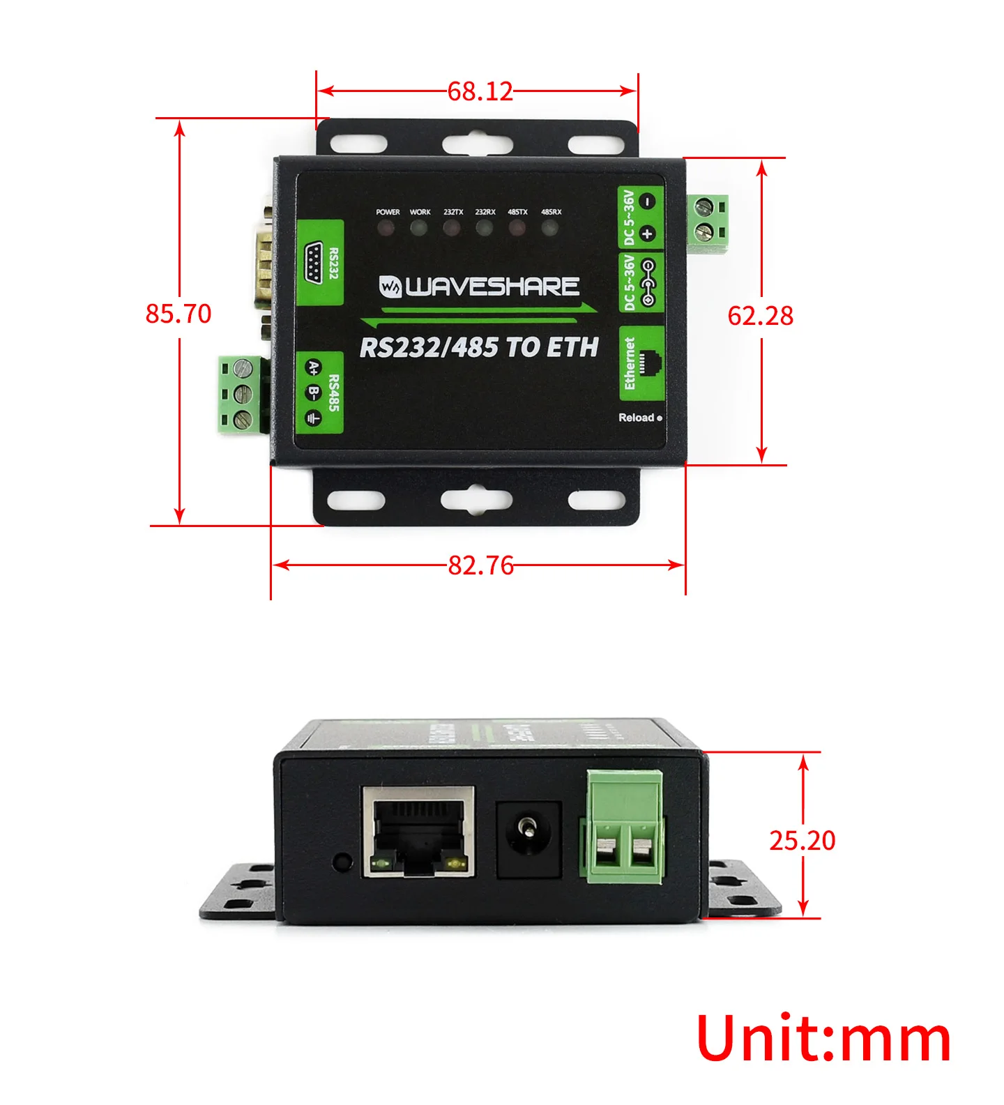 Преобразователи ethernet. Преобразователь Ethernet-rs485 (модель VR-008.1). Преобразователь rs232 в Ethernet. Преобразователь rs232/rs485-Ethernet Waveshare. RS 232 to 485.