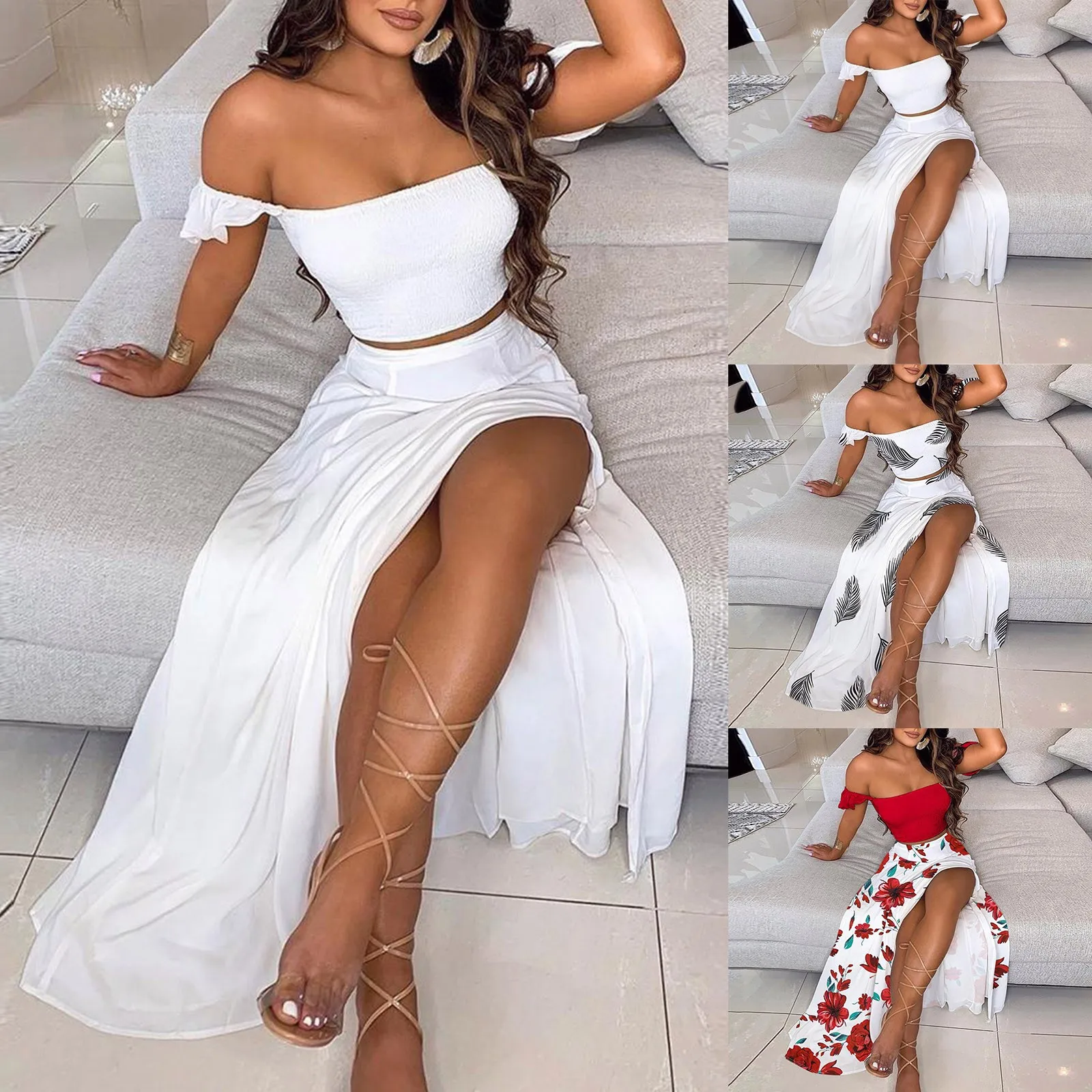 Платье Женское С Открытыми Плечами Вечернее фото 14